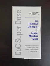 NIB Neova Cpc Super Dose Cu3  Intensive Lip Repair + Copper Moisture Mask Set