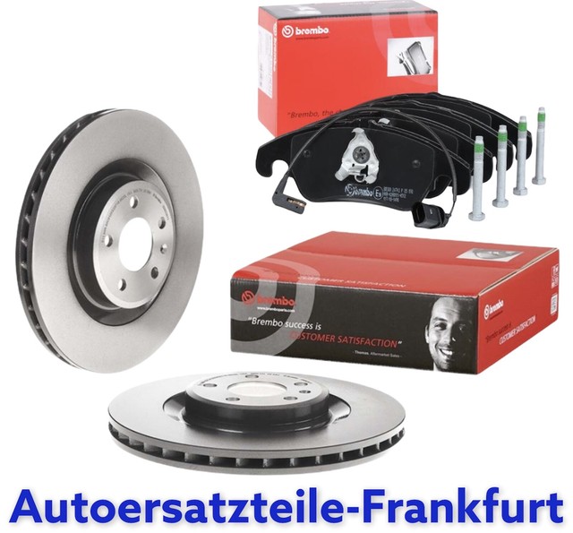 Genuine Brembo Front Brake Kit Brake Discs Ø 345 Mm Brake Pads for AUDI