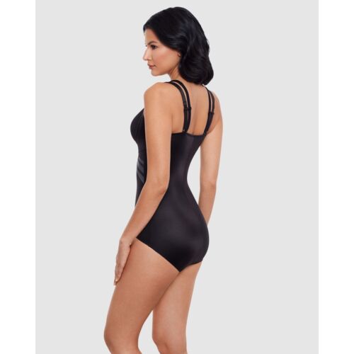 Modern Miracle Lycra(R) FitSense(TM) Cupless Body Shaper-Black - Picture 2 of 4