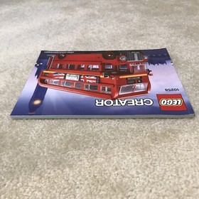 Lego Creator 10258 London Bus Building Toy Instructions Manual Book Sticker