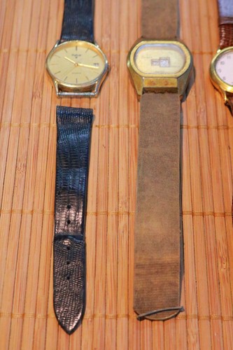 Lote Mixto Relojes de Pulsera para Hombre Antiguos Inusuales Estaca Encontrar Piezas Bolso1 XW - Imagen 3 de 12