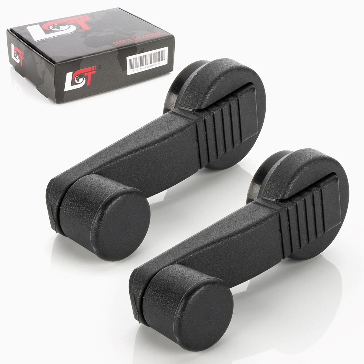 2X Window Crank Hand Crank Crank Handle Gray For RENAULT RAPID EXPRESS F40 G40