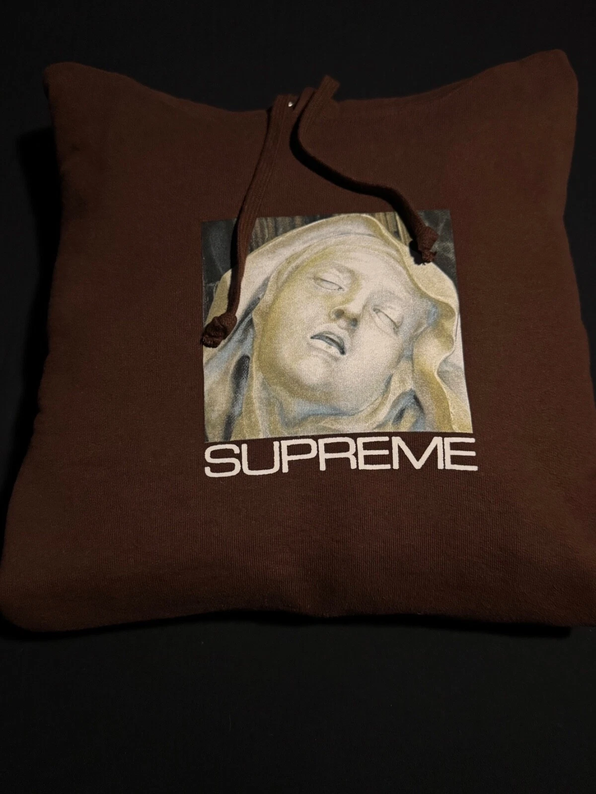 Sweat à capuche homme Supreme Ecstasy marron L jamais porté
