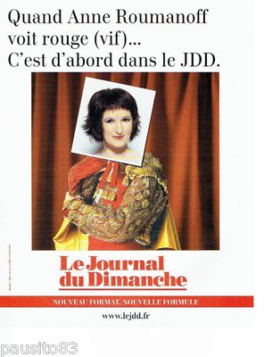ADVERTISING ADVERTISING 116 2011 le Journal du domingo & Anne Roumanoff