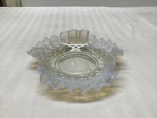 Vintage Fenton Glass Opaque Hobnail Ashtray
