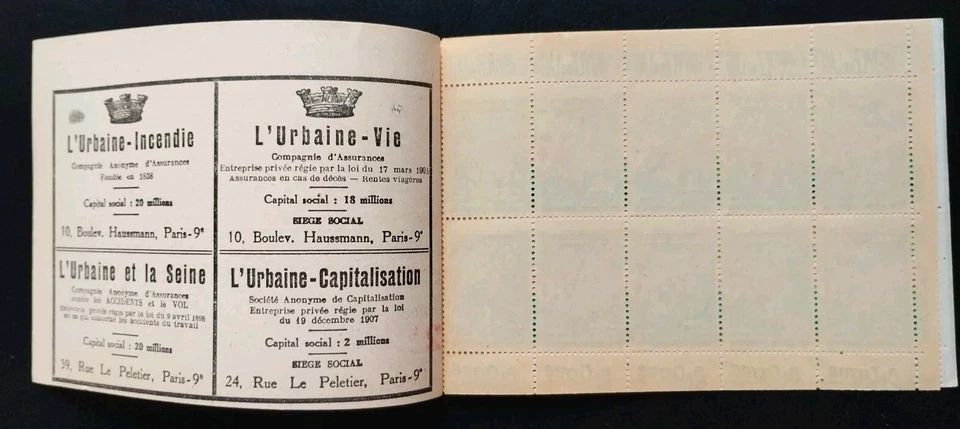 carnet timbres 20 vignettes antituberculeux tuberculose anti-tuberculosis 1933 - Photo 2/4