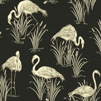 Lagoon Wallpaper By Arthouse Black / Cream 252600 Lagoon Wallpaper By Arthouse Black / Cream 252600