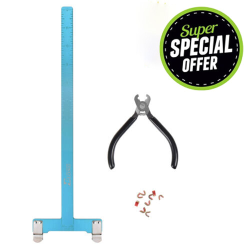 Archery Nocking Buckle Pliers String D Loop Nock Points+Bow Square Ruler Tool - Picture 1 of 11