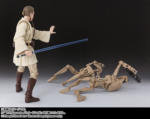 S.H.Figuarts Obi Wan Kenobi Battle Droid Set Star Wars Episode I Phantom Menace - Picture 6 of 24