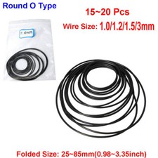 1 1.2 1.5 3mm Universal Mix Cassette Rubber Tape Machine Round O Type Belt Kits