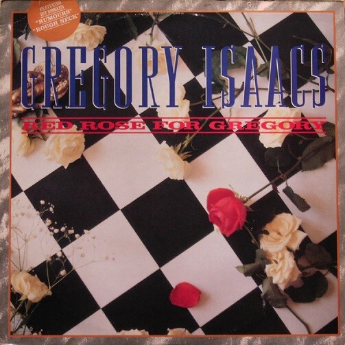 GREGORY ISAACS Red Rose For Gregory Vinyl Record LP Greensleeves 1988 Reggae Ska