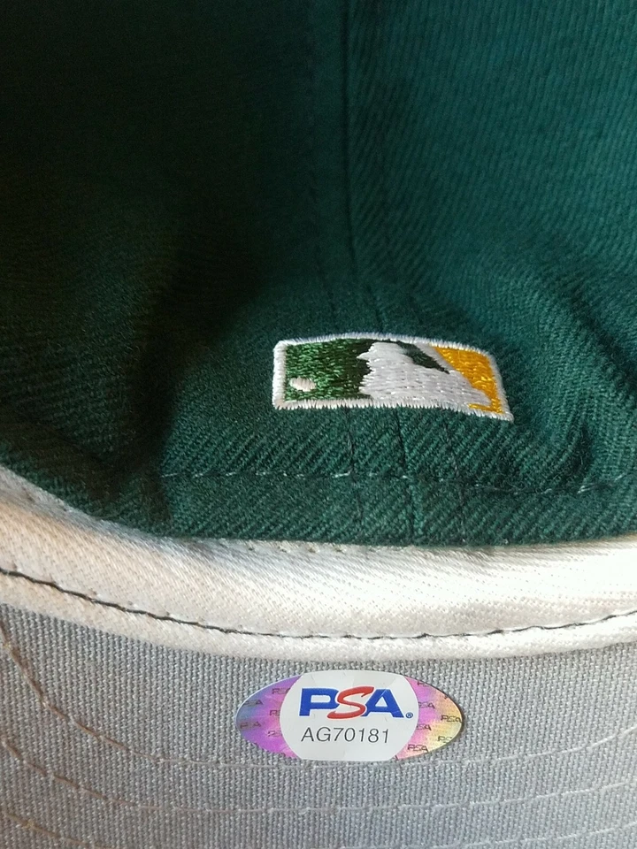 Sombrero TONY LARUSSA Firmado con Inscripción '89 WS Champs Certificado PSA Oakland A's Foto 3 de 4