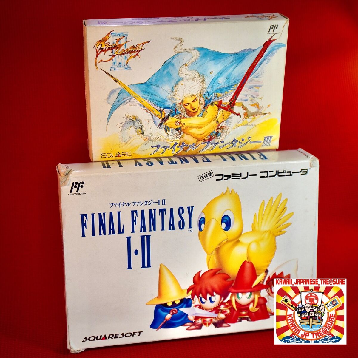 Final Fantasy 1 NES SQUARE Nintendo Famicom Box From Japan