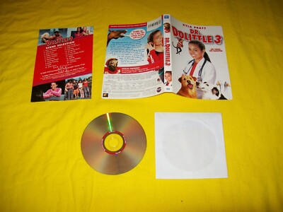 DR DOLITTLE 3 DVD DISC & BACKER ONLY WITH CHAPTER MENU NO CASE KYLA PRATT