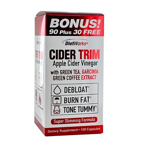 Cider Trim Apple Cider Vinegar 120 Capsules By DietWorks