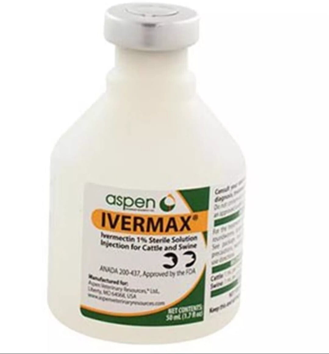 50ML cattle swine treatment control internal external parasite Durvet /Generic