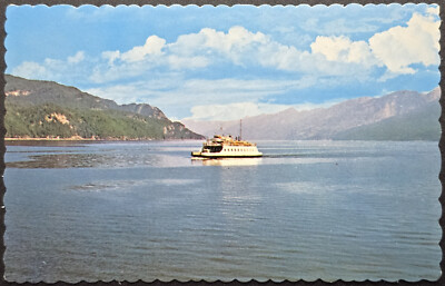 Vintage - Kootenay Lake MV Anscomb Ferry British Columbia, Canada - Postcard