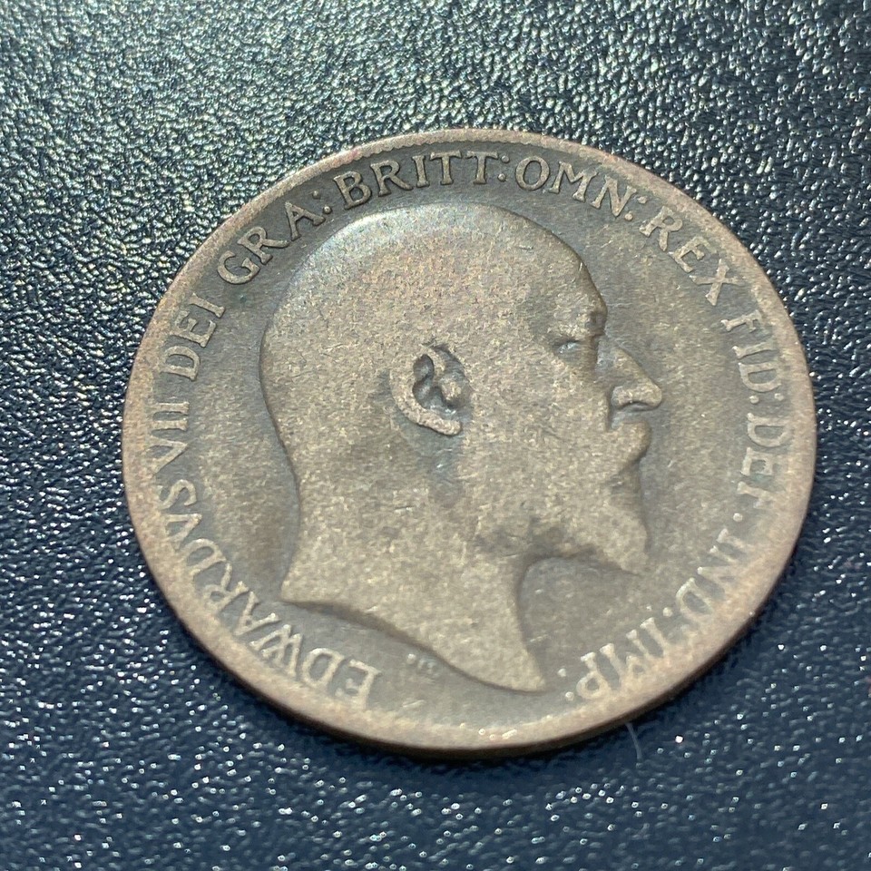 1909 One Penny 1d Coin King Edward VII Great Britain UK eBay