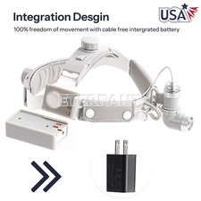 10W LED Dental Medical Headband Head Light Good Light Spot ENT Specific Headlamp