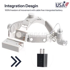 10W LED Dental Medical Headband Head Light Good Light Spot ENT Specific Headlamp