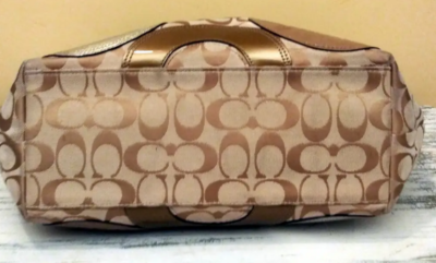 Coach Vintage Beige & Brown Soho Patchwork Signature C Shoulder