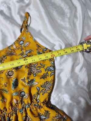 knee length dresses for ladies Satin Lace-Panel Maxi Dress Yellow / XL main image 1