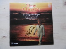 Tony Christie Autogramm signed LP-Cover "So Deep is the Night" Vinyl