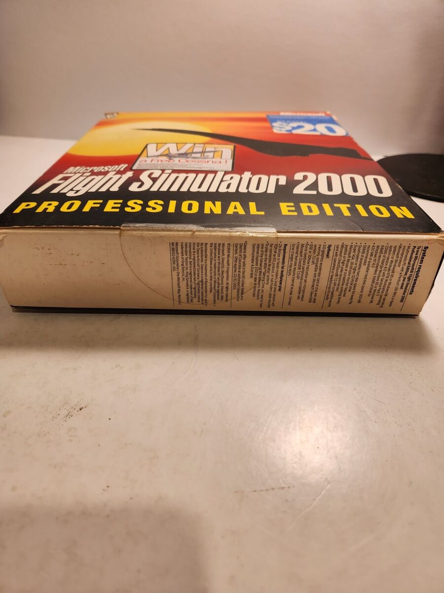 Microsoft Flight Simulator 2000 Professional Edition Big Box Microsoft Flight Simulator 2000 Professional Edition Big Box
