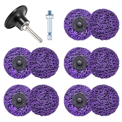 11 Pack 3'' Quick Change Easy Strip Discs for Drill, Poly Abrasive Wheel,...