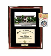 University of Texas El Paso Diploma Frame Lithograph UTEP Graduation Degree Gift