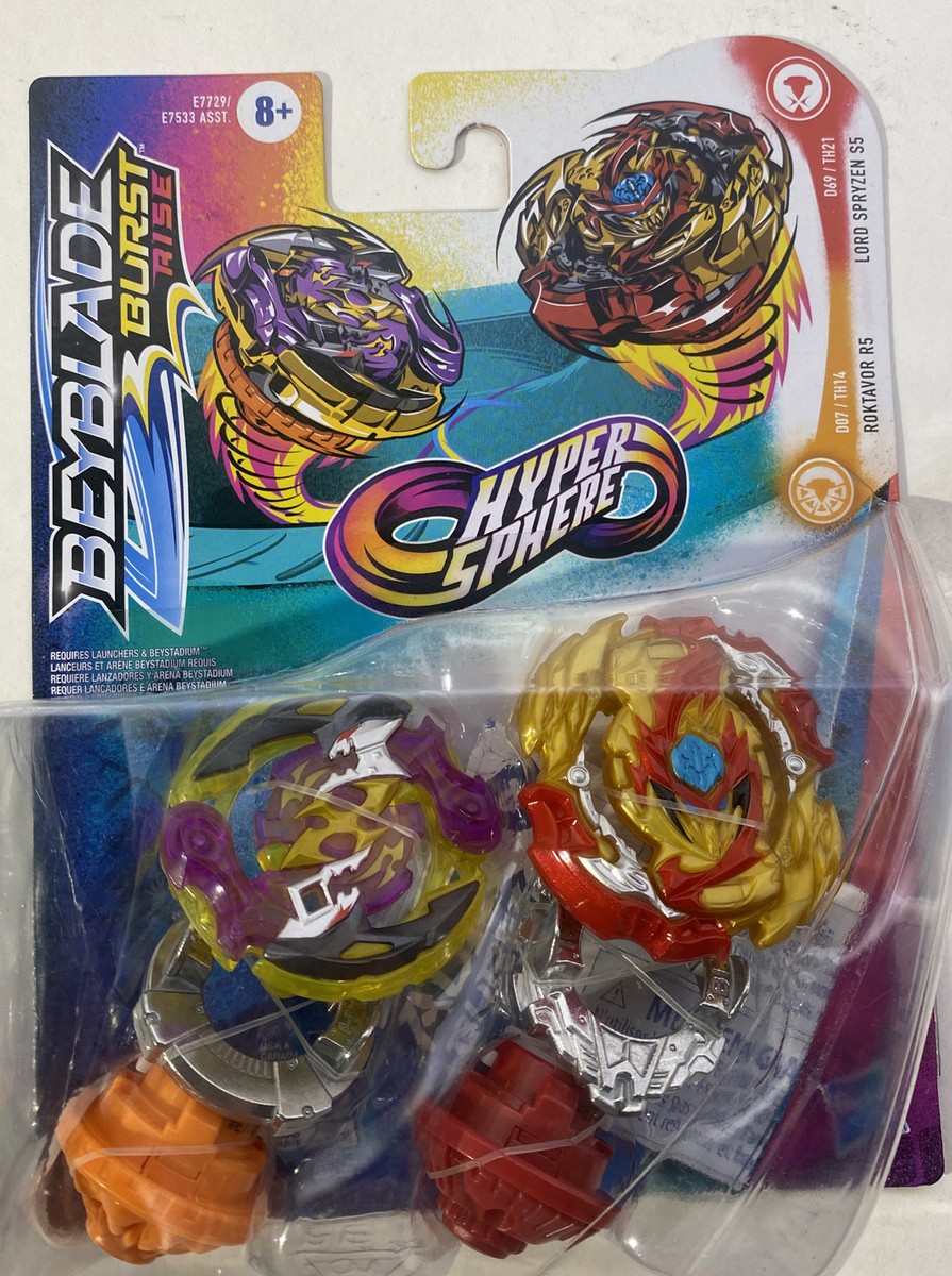 Beyblade Dual Pak Lord Spryzen S5 Roktavor R5 Hypersphere Burst