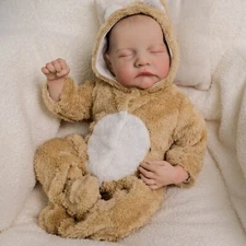 Realistic Reborn Baby 19in Lifelike Newborn Dolls Soft Real Life Reborn Dolls
