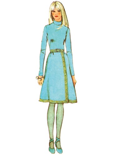 SIMPLICITY 3017 MISSES 1970's DRESS SKIRT Sewing Pattern Sizes 8-16 & 18-26 - Picture 3 of 7