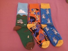 3-Pack Women's Girl's Novelty Socks New WO Tags-Assorted Themes-Fast Shipping