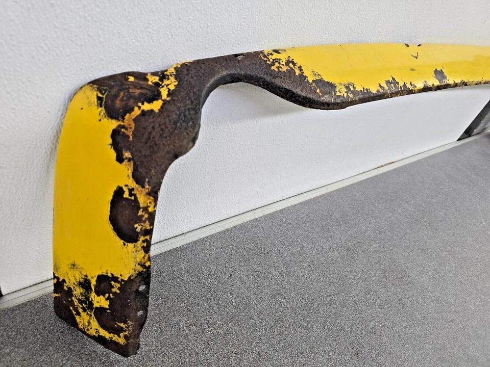 USED ORIGINAL GENUINE PORSCHE 914 REAR BUMPER STEEL LOWER VALANCE #3 - Image 2 of 4