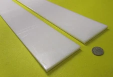 Hdpe White Bar 1/4" Thick x 4.00" Wide x 48" Long, 2 Units, 8 Ft