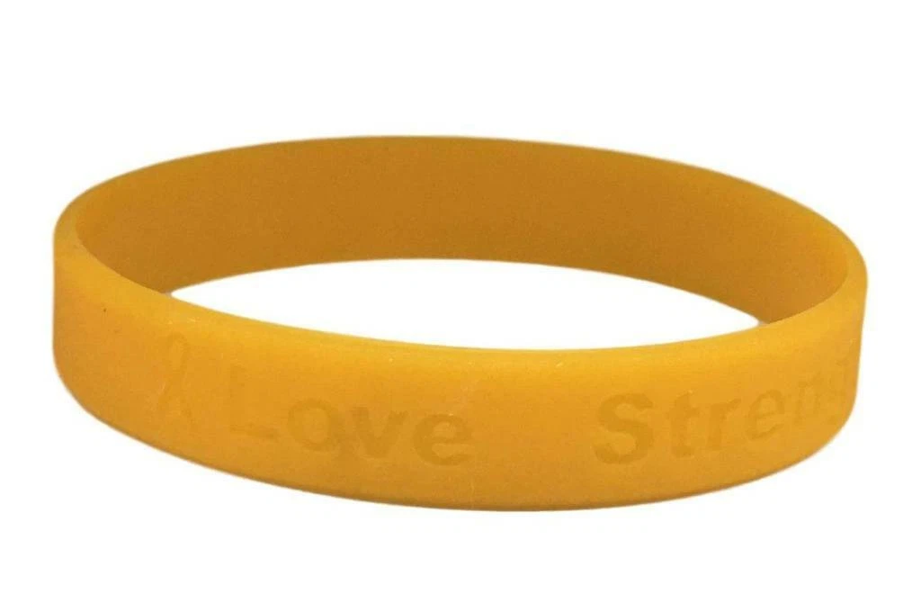 Buy Fundraising For A Cause | Gold Awareness Silicone Bracelets -  Inexpensive Gold Ribbon Rubber Wristbands for Childhood Cancer and  Neuroblastoma Cancer Awareness & Fundraising (50 Bracelets) Online at  Lowest Price Ever