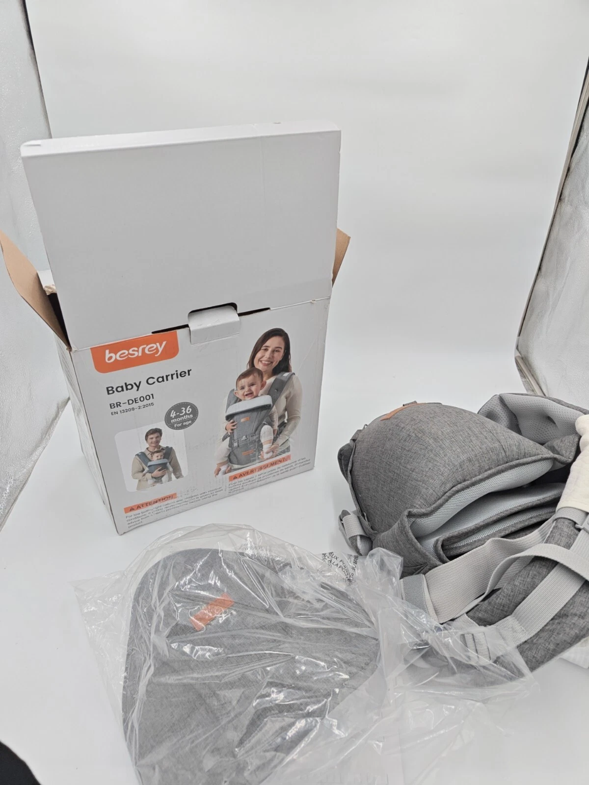 Besrey Baby Carrier Hip Seat Backpack Newborn to Toddler 4-36 Months BR-DE001