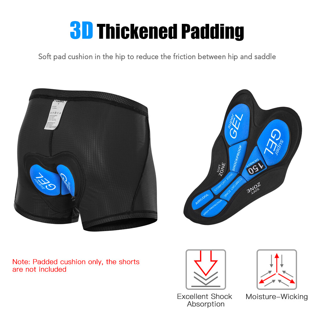 Cycling Shorts GEL Padded Cushion Padding for Men Women Bicycle