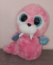 Peluche Morse ty 15 CM Rose Seal Rose Souple Toys Plush Neuf Avec Étiquette