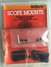 New Millett Steel Aluminum Two Piece Base for Remington 700 Series Matte SB70710