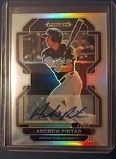 2022 Prizm Draft Picks Baseball Base Auto Silver #PDP138 Andrew Pintar