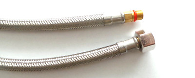 2 Stück flexibler Anschlussschlauch 3/8''x M10 x 350mm  Flexschlauch  Armaturen