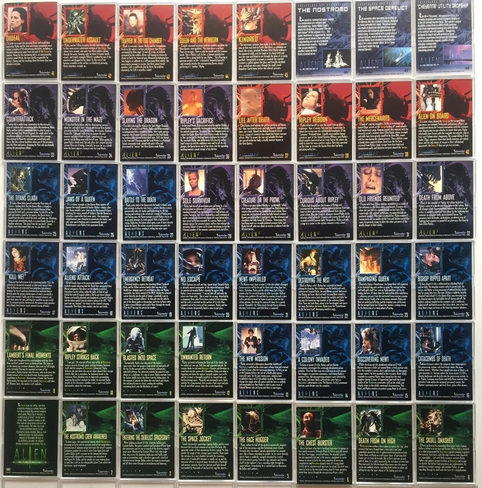 Alien Legacy Movie Base Card Set 90 Cards Inkworks 1998 - Image 3 of 4