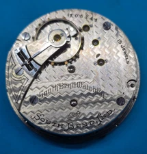 VINTAGE 18 SIZE SOUTH BEND GRADE 332 MODEL 2 HUNTING  POCKET WATCH PARTS