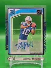 2024 Panini Clearly Donruss - Rated Rookie Adonai Mitchell #71 (RC) (AU) Colts