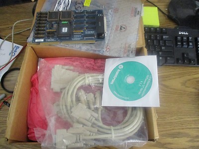 Kontron Modell : 3420 Isa 8 Port Serial I/F mit Kabel & Software. Offen /