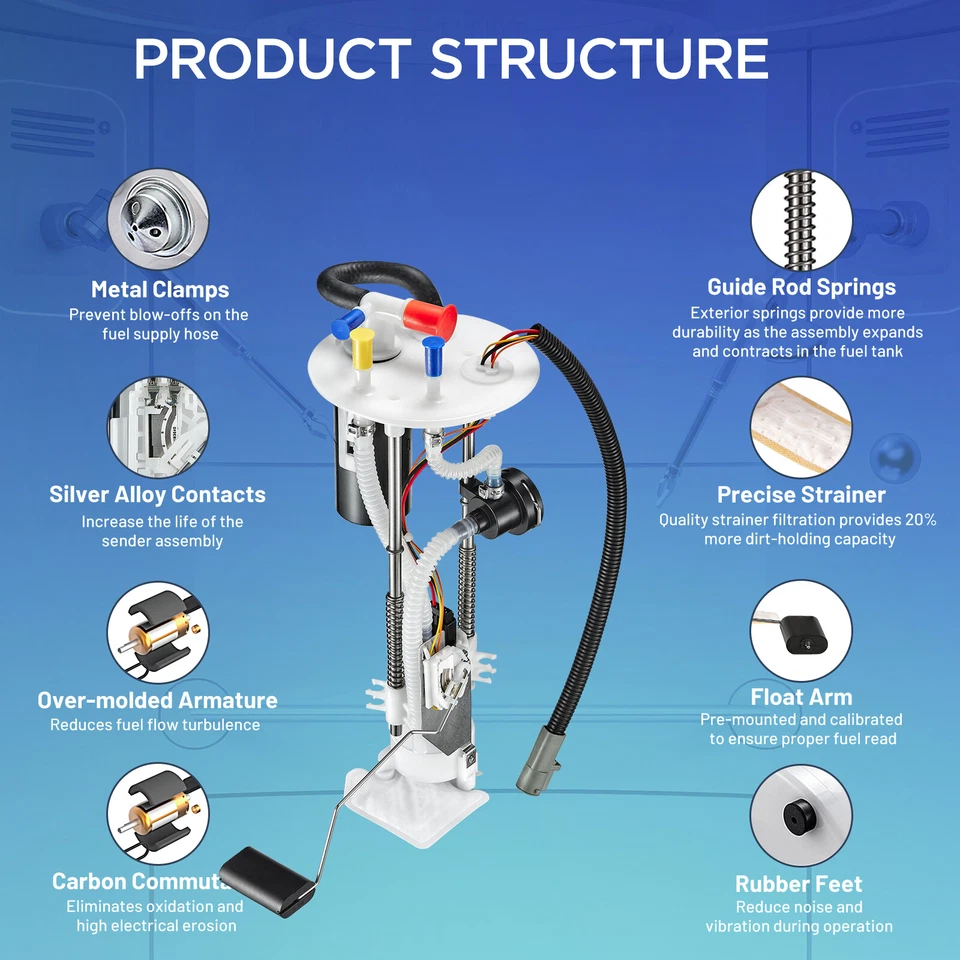 New Electric Fuel Pump Module For 2001-2003 Ford Ranger 2.3L 3.0L 4.0L E2293M - Image 2 of 4