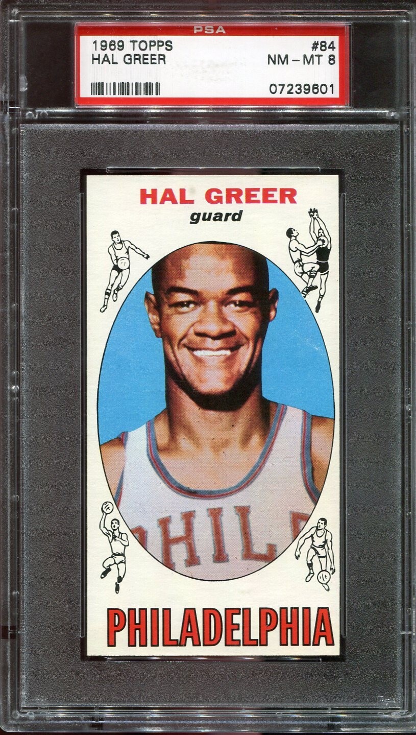 1969   Topps   Basketball    # 84   Hal Greer   (NM-MT)   PSA 8