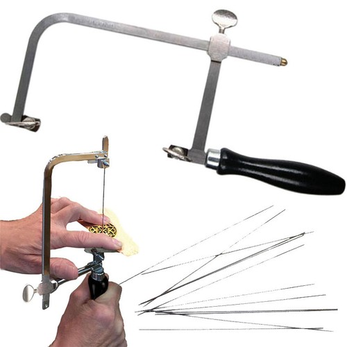 Jewelry Hacksaw Handle Tool Kit – Jeweler's Sawbow Frame With 12 Blades & Accessories